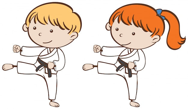 Two Karate Kids Martial Arts Image
